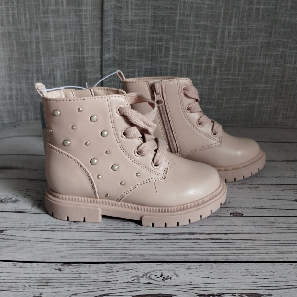 Cat & Jack Pink Chunky Sole Boots - Picture 3 of 6